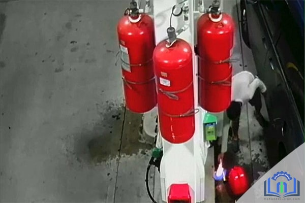 سیستم اطفاء حریق پمپ بنزین